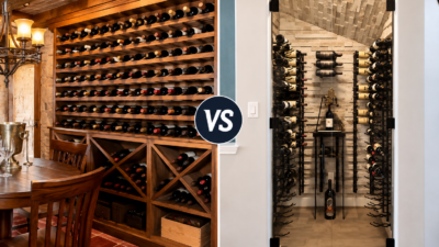 Horizontal vs Vertical Wrought Iron Rack
