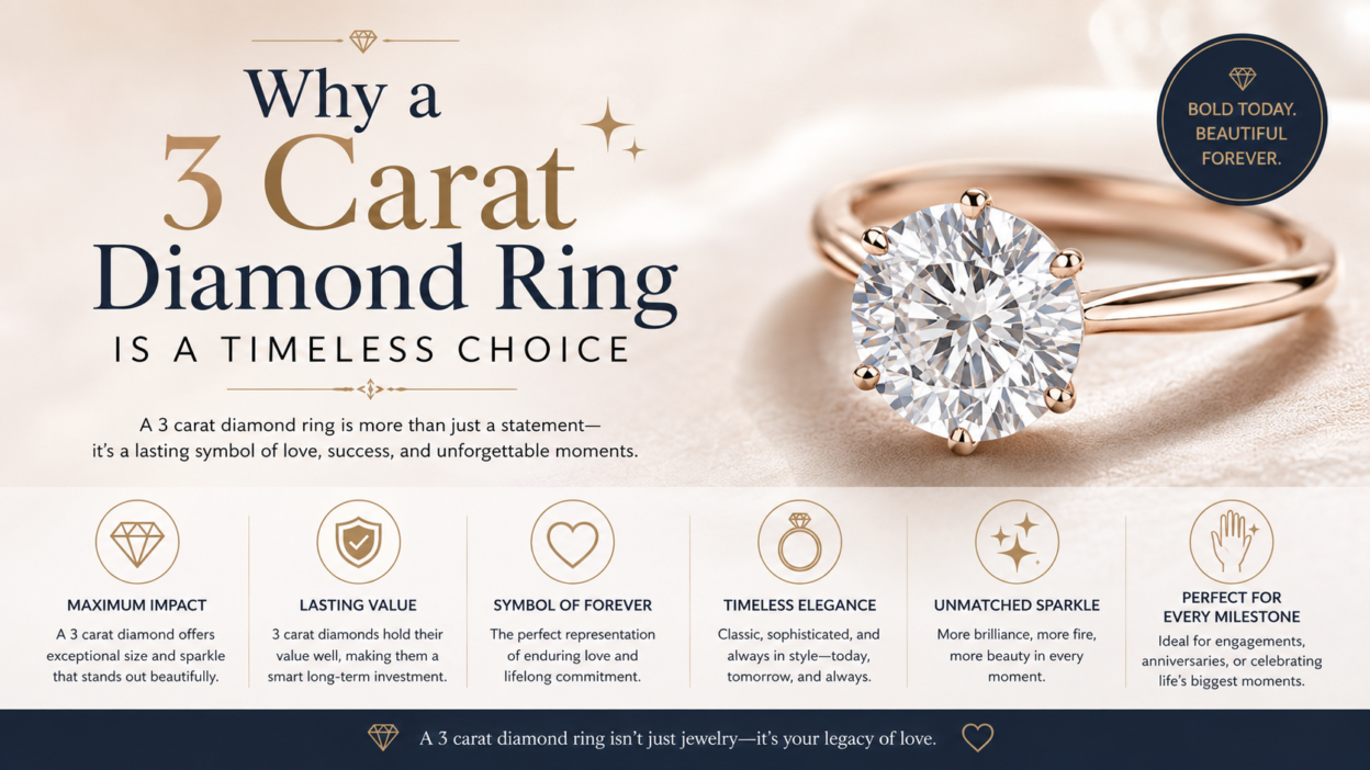 3 carat diamond ring