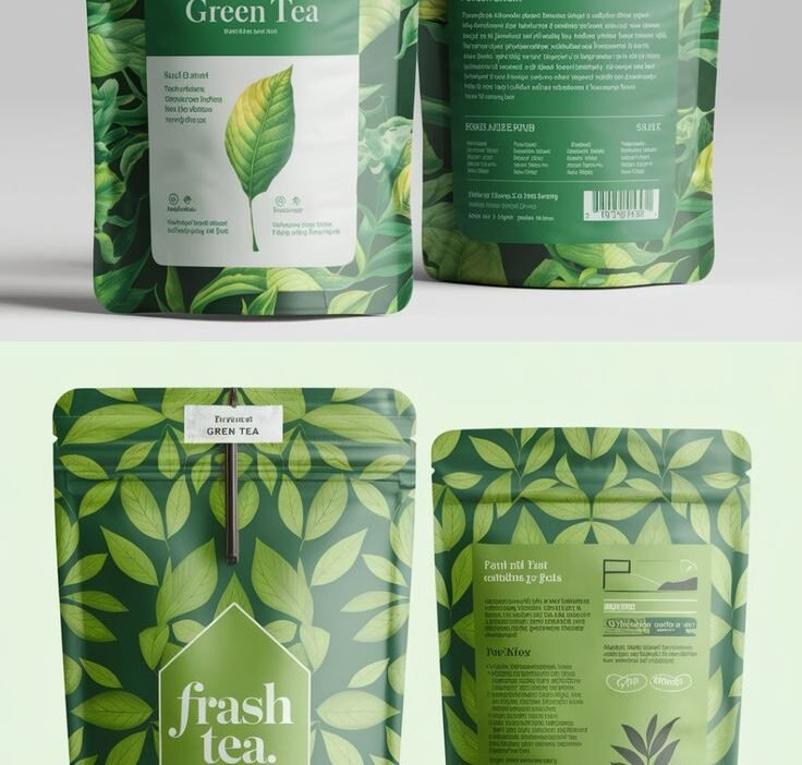 Custom Green Mylar Bags