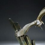 bronze eagle statue