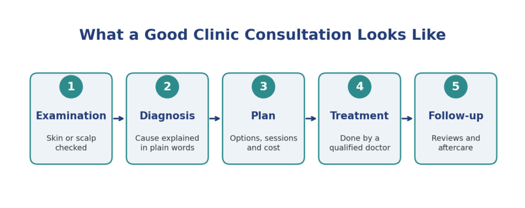 What a good clinic consultation looks like